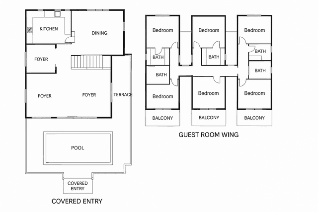 Drawing or floor plan of Moi Koggala by DBI